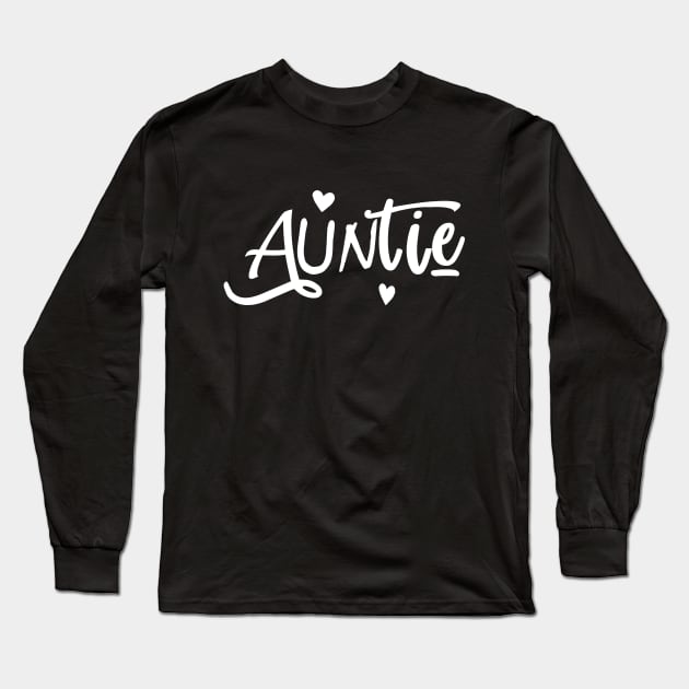 auntie  white Long Sleeve T-Shirt by NewMerch